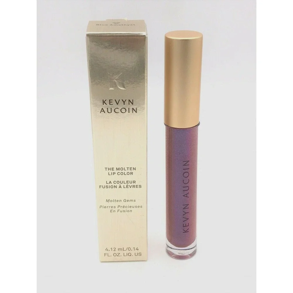 KEVYN AUCOIN The Molten Lip‎ Color Gloss Blue Amethyst 0.14oz Full Size New
